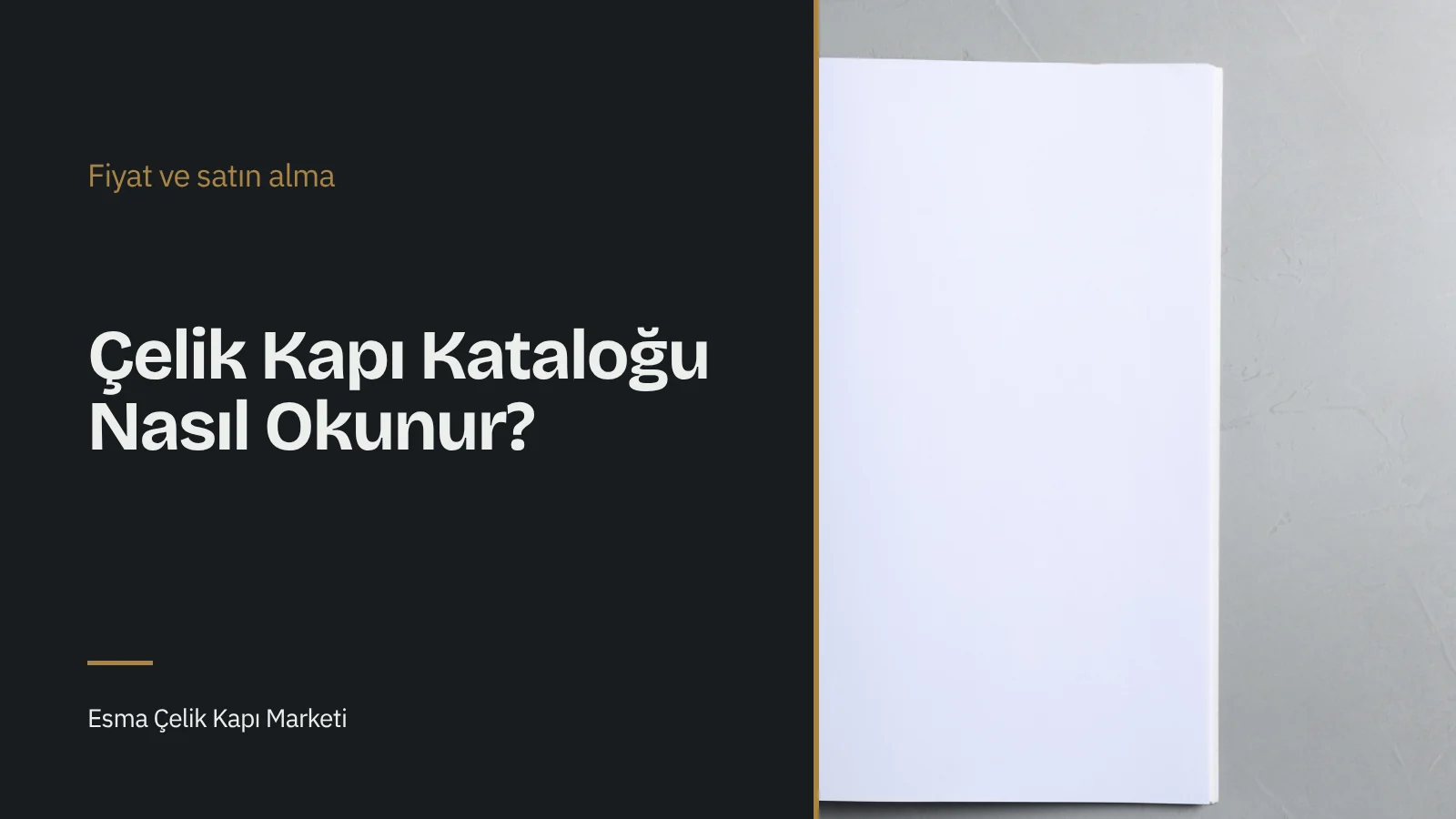 Masa üzerinde açık duran, fotoğraflı sayfaları görünen ürün kataloğu
