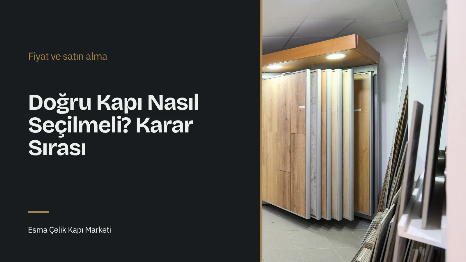 Material and surface samples displayed on showroom selection boards